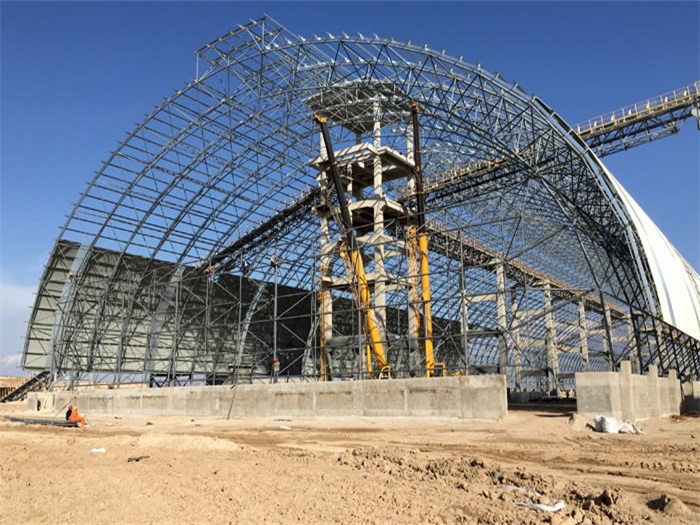 诸城煤机油桶翘工程网架